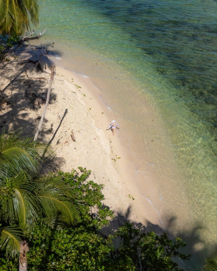 Plage vue du ciel